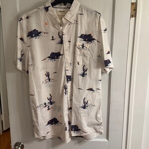 Good threads, desert, cactus print short sleeve shirt XXLT